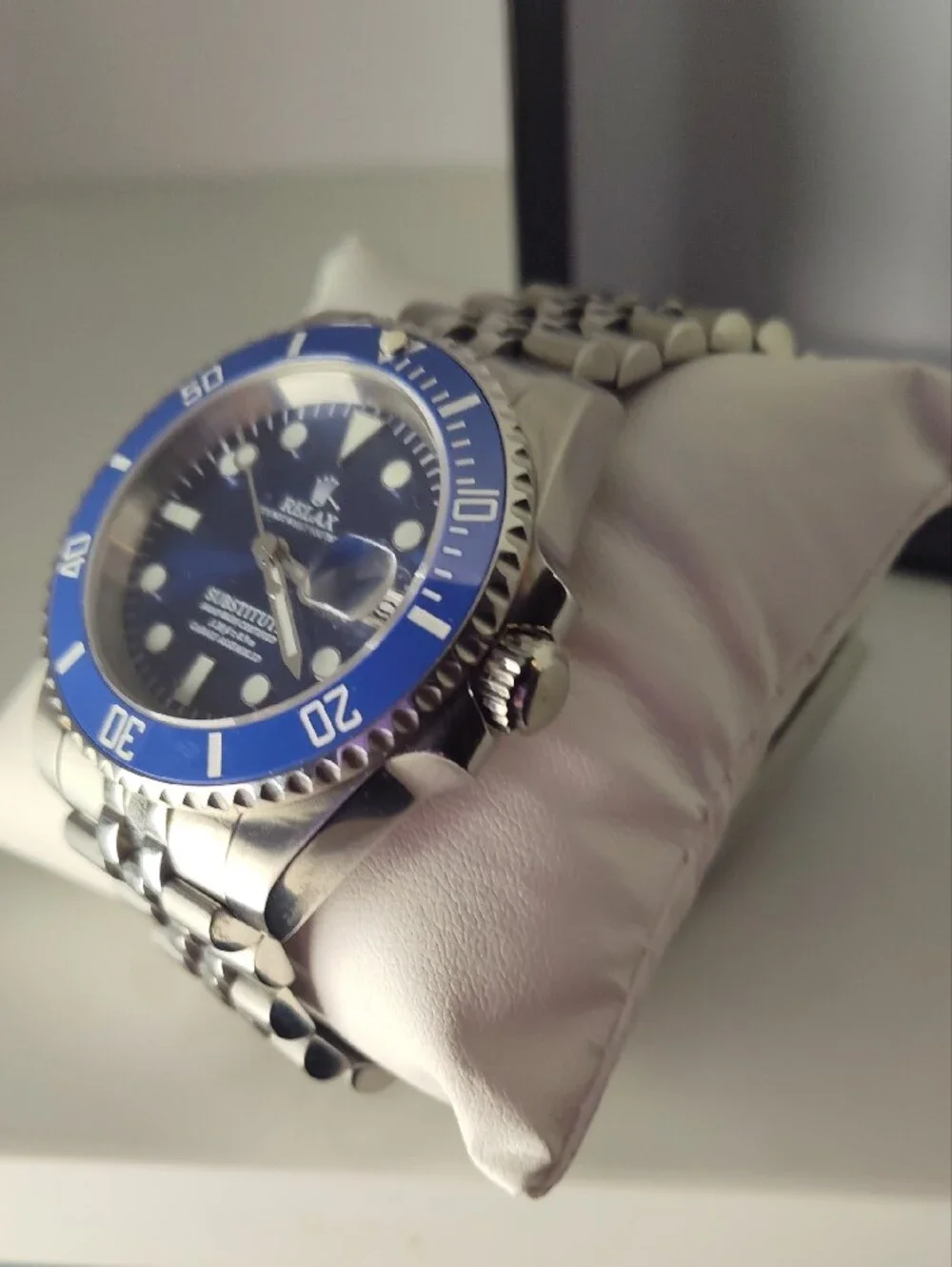 Substitute Men's Stainless Steel Watch - Blue Dial